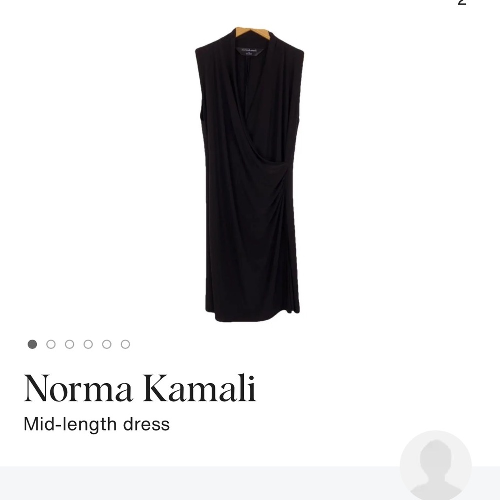 Norma Kamali Faux Wrap Dress